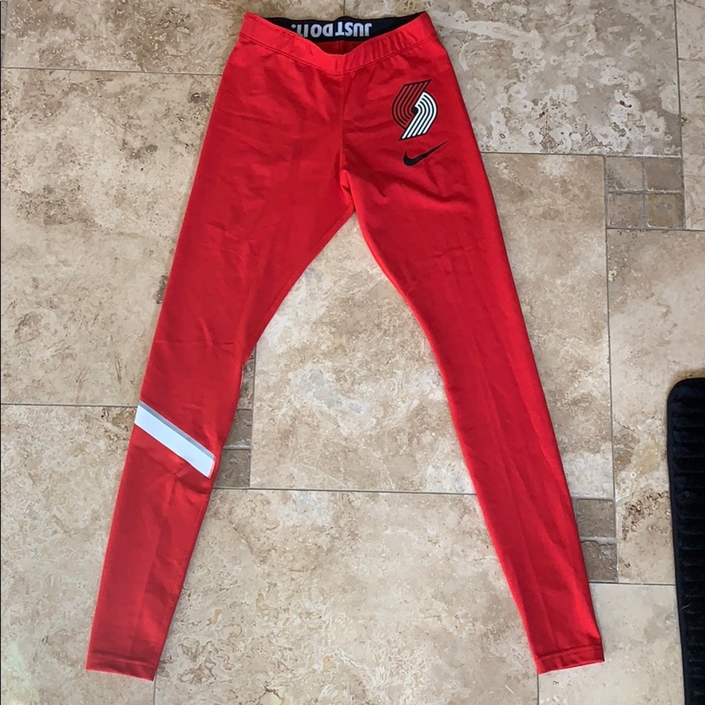 Nike Portland Trailblazers Leggings XS Blazers